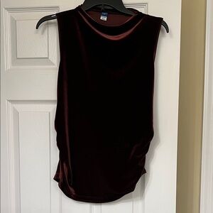 Old Navy Maternity Velvet Tank Top - Dark Red